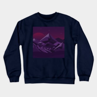 mountain illustration Crewneck Sweatshirt